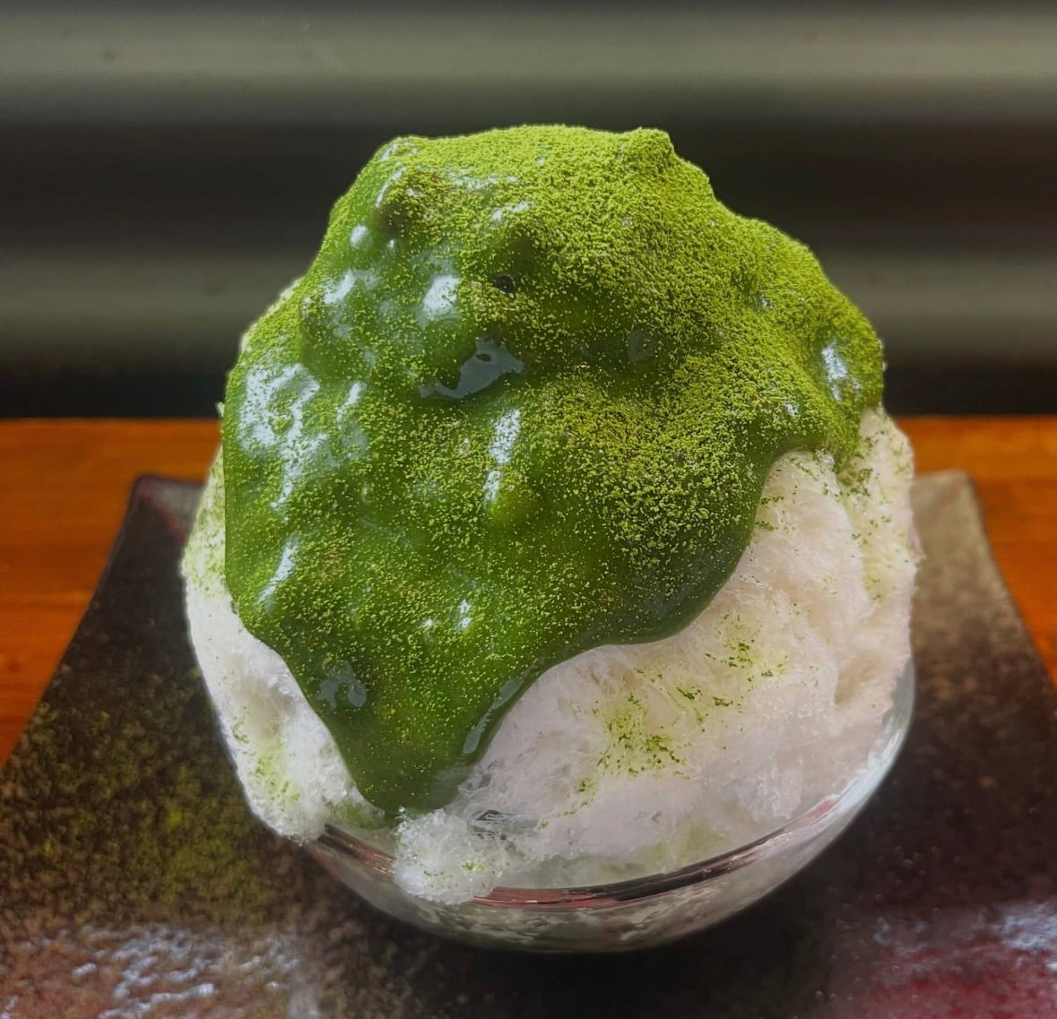 Matcha kakigori on the Tokyo Matcha Journey